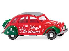 080915 - Wiking Model Merry Christmas Citroen 2 CV High Quality