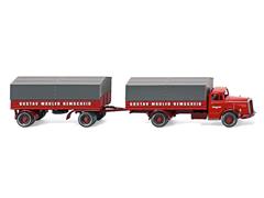 085905 - Wiking Model Spedition Gustav Mauler Mercedes Benz L6600 Flatbed