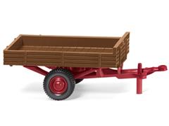 087943 - Wiking Model Allgaier Single Axle Flatbed Trailer High Quality