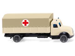 094904 - Wiking Model German Red Cross Magirus Flatbed Truck