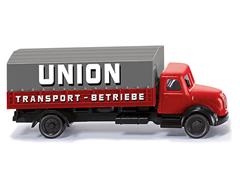 094906 - Wiking Model Union Transport Magirus Flatbed Truck