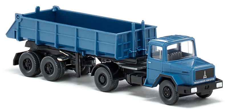 Magirus Deutz Rear Dump Truck in Brillant Blue - 067706