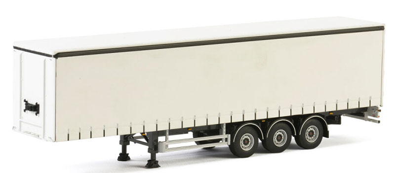 Curtainside 3-Axle Trailer in White - 03-1068