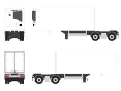 2 Axle LZV Dolly Trailer White Line #03-2056