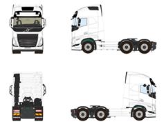 WSI #03-2060 - Volvo FH5 MY2024 Globetrotter 6X2 Tag Axle - Cab Only