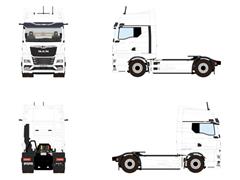 WSI #03-2061 - Man TXG GX 4x2 - Cab Only