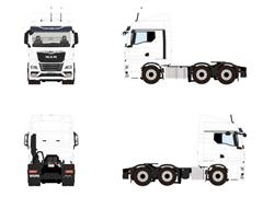 WSI #03-2062 - Man TXG GX 6x2 Twin Steer Axle - Cab Only