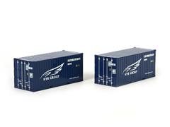 04-1124 - WSI Model NYK Group 2 x 20 Blue Containers
