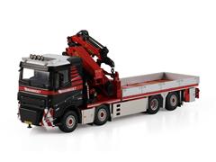 WSI #410323 - Mammoet - Volvo FH5 Sleeper Cab 8x2 Flatbed Truck with Palfinger PK 78002-SH and Jib