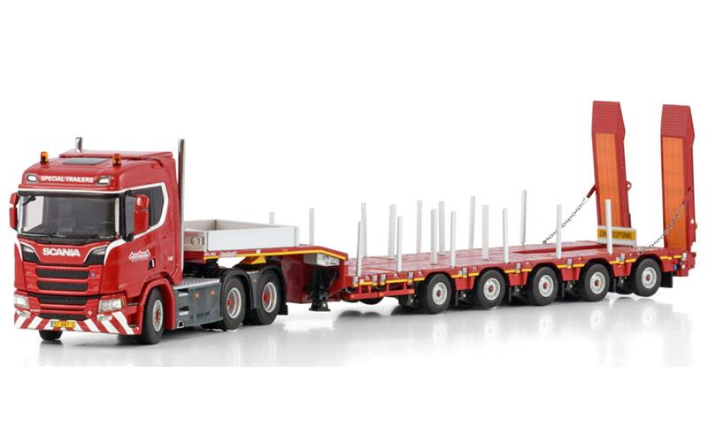 1/50 SCANIA ハイルーフ Nooteboom フラットベットトレーラー Nooteboom - Scania - 5983001